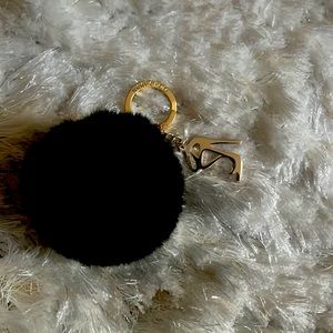 Jimmy Choo pompon keychain